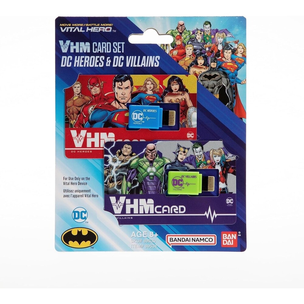 Bandai DC Memory Card Pack – DC Superhero Cards for Vital Hero Batman Band